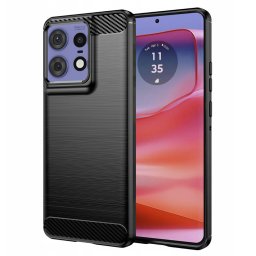Husa de protectie Techsuit Carbon Silicone compatibil cu Motorola Edge 50 Pro, Negru