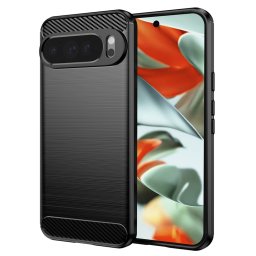 Husa de protectie Techsuit Carbon Silicone compatibil cu Google Pixel 9 Pro XL, Negru