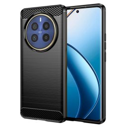 Husa de protectie Techsuit Carbon Silicone compatibil cu Realme 12 Pro / 12 Pro+, Negru