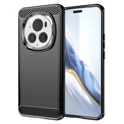 Husa de protectie Techsuit Carbon Silicone compatibil cu Honor Magic6 Pro, Negru