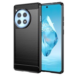 Husa de protectie Techsuit Carbon Silicone compatibil cu OnePlus 12R, Negru