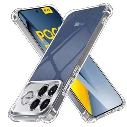 Husa de protectie Techsuit Shockproof Clear Silicone compatibil cu Xiaomi Poco F8 Ultra, Transparent