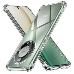 Husa de protectie Techsuit Shockproof Clear Silicone compatibil cu Honor Magic8 Lite, Transparent