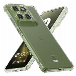 Husa de protectie Techsuit Shockproof Clear Silicone compatibil cu Motorola Edge 70, Transparent