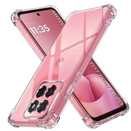 Husa de protectie Techsuit Shockproof Clear Silicone compatibil cu Motorola Moto G57 Power / G67 Power, Transparent