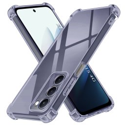 Husa de protectie Techsuit Shockproof Clear Silicone compatibil cu Xiaomi Redmi 15 4G / Redmi 15 5G, Negru Fumuriu