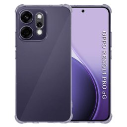 Husa de protectie Techsuit Shockproof Clear Silicone compatibil cu Oppo Reno14 Pro, Negru Fumuriu
