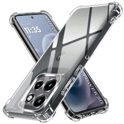 Husa de protectie Techsuit Shockproof Clear Silicone compatibil cu Motorola Moto G86 Power, Transparent