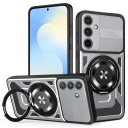 Husa de protectie Techsuit RuggedCam compatibil cu Samsung Galaxy S25 FE, Gri