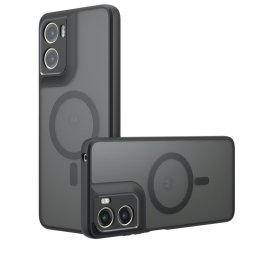 Husa de protectie Techsuit PureFrost MagSafe compatibil cu Motorola Moto G06, Negru Mat