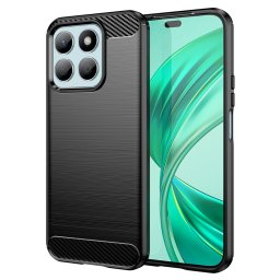 Husa de protectie Techsuit Carbon Silicone compatibil cu Honor X8b, Negru