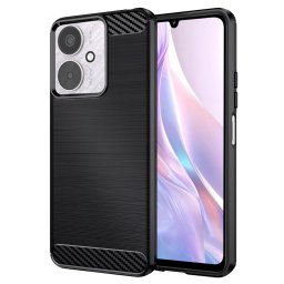 Husa de protectie Techsuit Carbon Silicone compatibil cu Xiaomi Redmi 13C 4G / Redmi 13C 5G / Poco C65, Negru