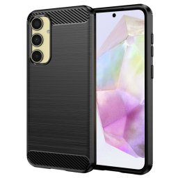 Husa de protectie Techsuit Carbon Silicone compatibil cu Samsung Galaxy A35 5G, Negru