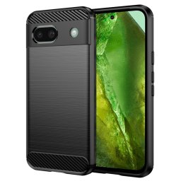 Husa de protectie Techsuit Carbon Silicone compatibil cu Google Pixel 8a, Negru