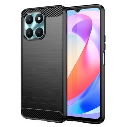 Husa de protectie Techsuit Carbon Silicone compatibil cu Honor X6a, Negru