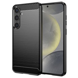 Husa de protectie Techsuit Carbon Silicone compatibil cu Samsung Galaxy S24, Negru