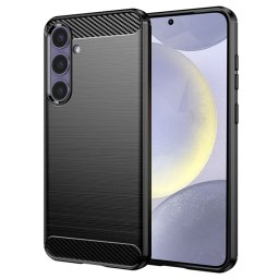 Husa de protectie Techsuit Carbon Silicone compatibil cu Samsung Galaxy S24 Plus, Negru