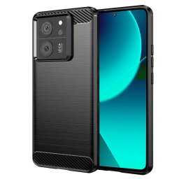 Husa de protectie Techsuit Carbon Silicone compatibil cu Xiaomi 13T / 13T Pro, Negru