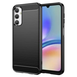 Husa de protectie Techsuit Carbon Silicone compatibil cu Samsung Galaxy A05s, Negru