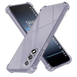 Husa de protectie Techsuit Shockproof Clear Silicone compatibil cu OnePlus Nord 5, Negru Fumuriu