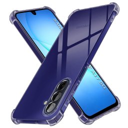 Husa de protectie Techsuit Shockproof Clear Silicone compatibil cu Samsung Galaxy A17 5G / A17 4G, Negru Fumuriu