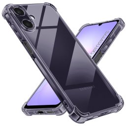 Husa de protectie Techsuit Shockproof Clear Silicone compatibil cu Samsung Galaxy A07 4G, Negru Fumuriu