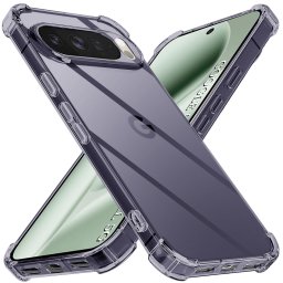 Husa de protectie Techsuit Shockproof Clear Silicone compatibil cu Google Pixel 10 Pro XL, Negru Fumuriu