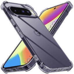 Husa de protectie Techsuit Shockproof Clear Silicone compatibil cu Google Pixel 10 / 10 Pro, Negru Fumuriu
