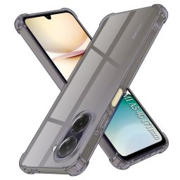 Husa de protectie Techsuit Shockproof Clear Silicone compatibil cu Xiaomi Redmi A5 4G (Standard), Negru Fumuriu