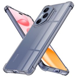 Husa de protectie Techsuit Shockproof Clear Silicone compatibil cu Honor 400 Pro, Negru Fumuriu