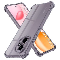 Husa de protectie Techsuit Shockproof Clear Silicone compatibil cu Honor 400, Negru Fumuriu