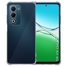 Husa de protectie Techsuit Shockproof Clear Silicone compatibil cu Oppo A5 4G / A5 5G, Negru Fumuriu