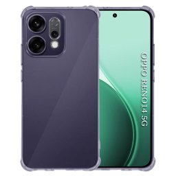 Husa de protectie Techsuit Shockproof Clear Silicone compatibil cu Oppo Reno14, Negru Fumuriu