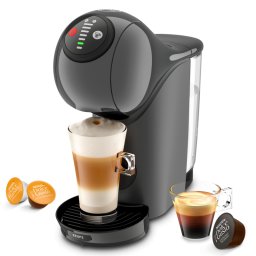 Espressor Krups KP243B10 NDG GENIO S ANTHRACITE, 1500 W, 15 bar, 0,8 l, Compatibil cu capsulele NESCAFÉ® Dolce Gusto®, LED, Functie XL, Gri/Antracit