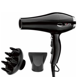 Uscator de par cu difuzor Oliver Voltz OV51100TD, 2000 W, 3 trepte de temperatura, 2 viteze, Negru