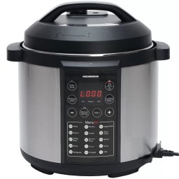 Multicooker cu gatire la presiune Heinner Alacarte HPCK-6IX, 6L, 15 programe, Argintiu