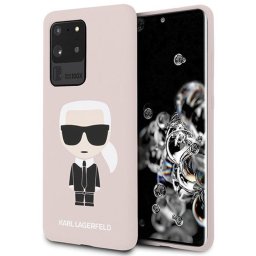 Husa Karl Lagerfeld Husa Silicon Ikonik Samsung Galaxy S20 Ultra G988 Roz