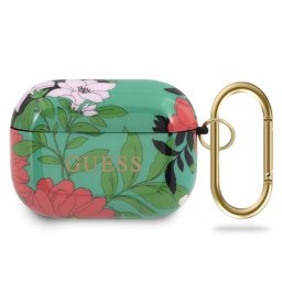 Guess Husa Flower Collection Airpods Pro Verde (cu breloc)