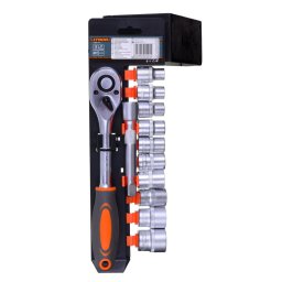 Set of 1/2" sockets and accessories 12-piece STHOR 58633