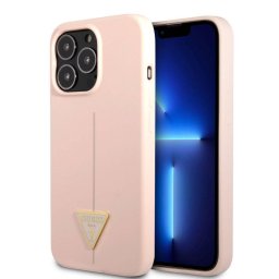 Husa Guess Husa Silicon Line Triangle iPhone 13 Pro Roz