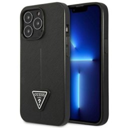 Husa Guess Husa PU Saffiano Triangle iPhone 13 Pro Negru
