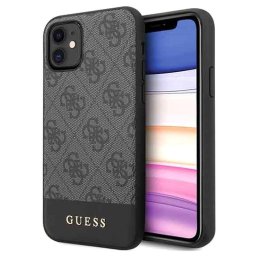 Husa Guess Husa 4G Stripe Logo iPhone 11 Gri