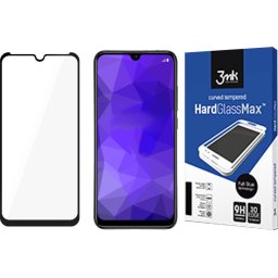 Folie de protecție Mi A3 3mk HardGlass Max, Ramă neagră Xiaomi STICLĂ