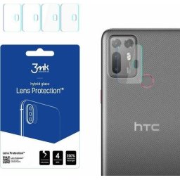 Szkło hybrydowe na obiektyw aparatu 3MK Lens Protection HTC Desire 20+ [4 PACK]