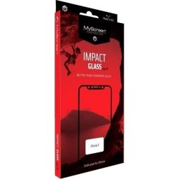 Folie de protecție iPhone 11 Pro Max / Xs Max sticlă hibridă MyScreen ImpactGLASS Edge 3D, 8H, Ramă neagră Apple STICLĂ