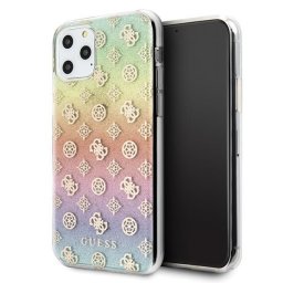 Husa Husa protectie Guess Plastic TPU pt Apple Iphone 11 Pro - Iridescent 4G Peony, Multicolor