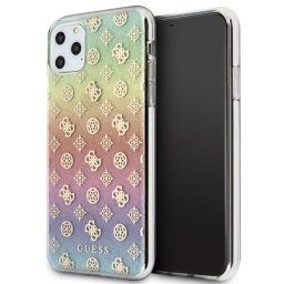 Husa Guess GUHCN65PEOML iPhone 11 Pro Max multicolor hard case Iridescent 4G Peony