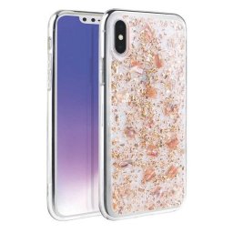 Husa UNIQ etui Lumence Clear iPhone Xs Max różowo-złoty/Rosedale rose gold