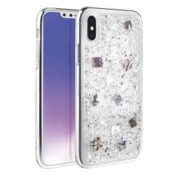 Husa UNIQ etui Lumence Clear iPhone Xs Max srebrny/Perivvinkle silver