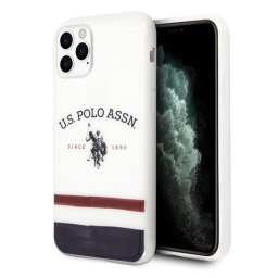 Husa US Polo USHCN58PCSTRB iPhone 11 Pro biały/white Tricolor Pattern Collection